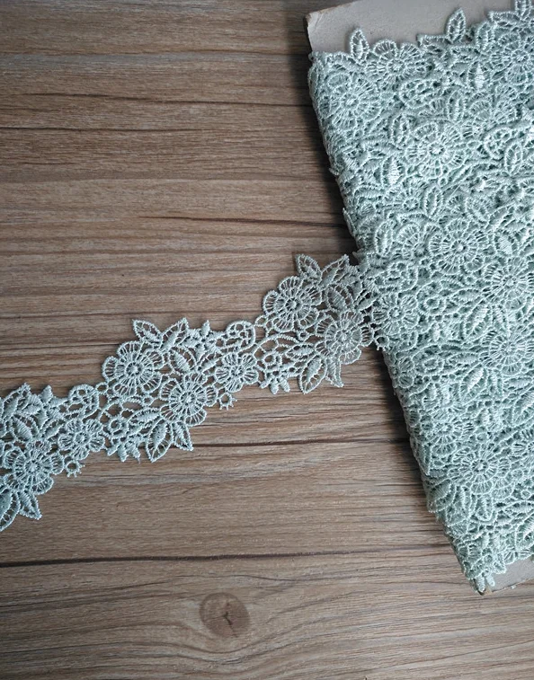 1 метр зеленая серия кружевная отделка Водорастворимая Высококачественная