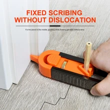 

1Pc Profile Scribing Ruler Contour Gauge With Lock Adjustable Locking Precise Woodworking Measuring Gauge Measurement Tool