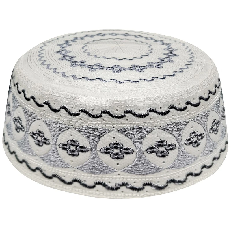 Мужская серая Шапка Papaqlar Namaz Арабская мусульманские колпачки для молитвы