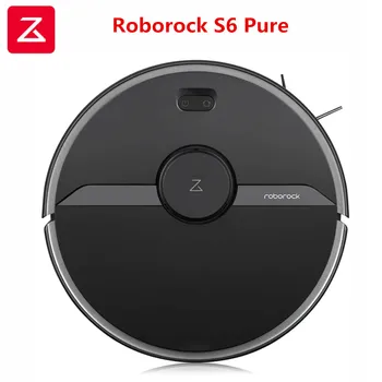 Roborock S6 Pure Robot Vacuum Cleaner Smart Sweeping Cleaning Machine 2000Pa Aspirator Pet Hair Carpet Dust Robotic Collector