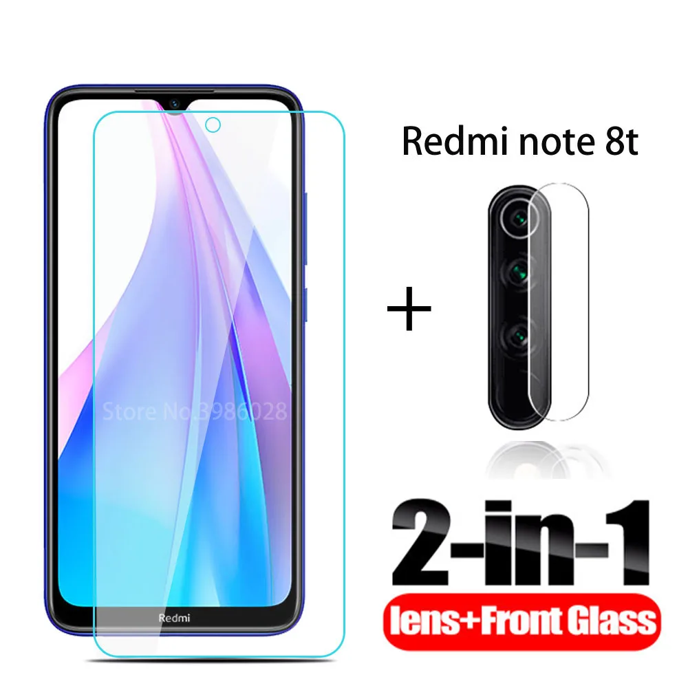

2 in 1 camera protective Glass for xiaomi redmi note 8T tempered Glass for xiaomi redmi note 8T 8 T note8T tempered film cover