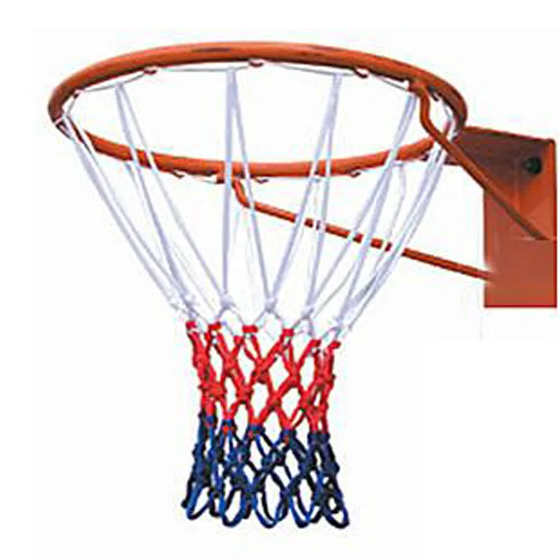 

Manufacturers Direct Selling Customizable Basketball Mesh Basket Ring Net Polypropylene Rough Increase Three-Color Basketball Bo