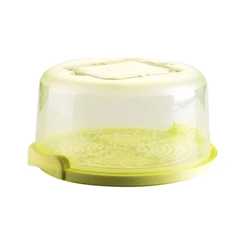 

Sweet Creations Cake Carrier locking cake carrier with server Large Round Container-Light Green