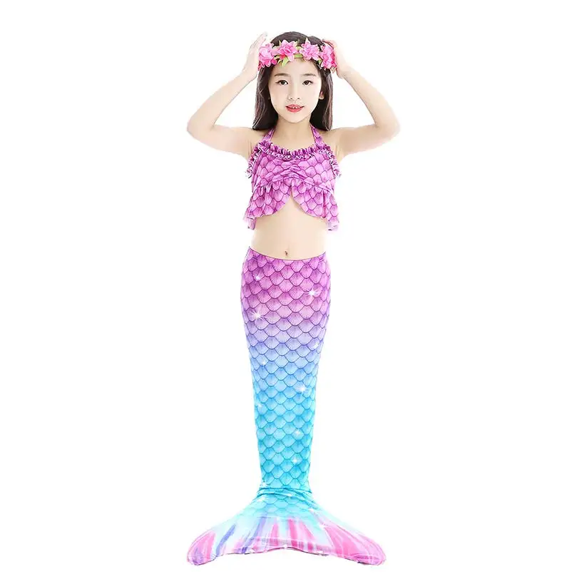 Little Mermaid Tail Cosplay Costume With Necklace