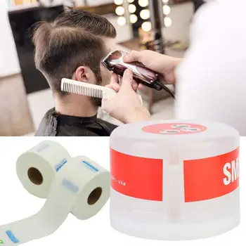 

Barbershop Disposable Hair Cutting Neck Strip Paper Neck Ruffle Roll Paper Box Hairdressing Tool Hair Salon Accessories