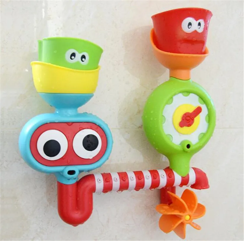 Детские Игрушки для ванны на присоске, мраморные гоночные орбиты, трек для детской ванной, ванна, игровая игрушка для душа, игры для бассейна, инструменты - Цвет: D-1