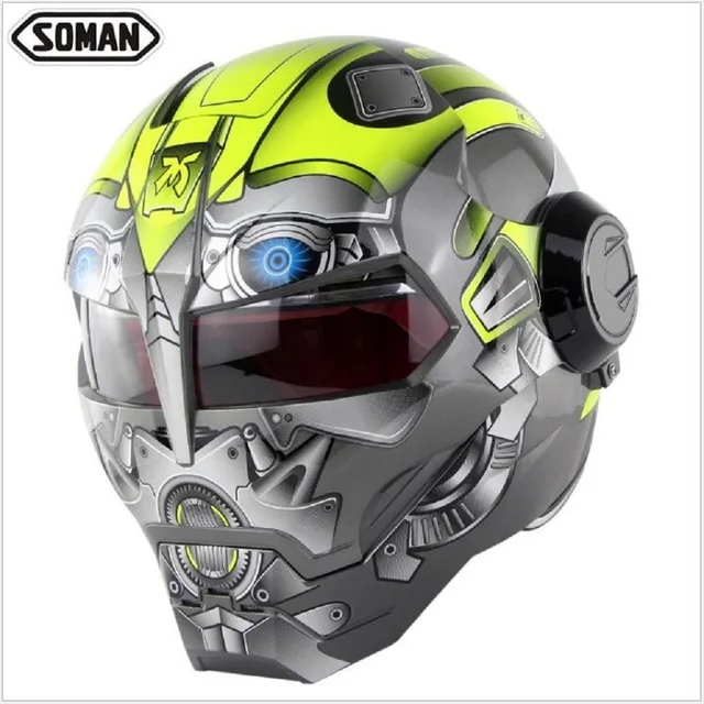 Face Motorcycle Helmets Iron Man 