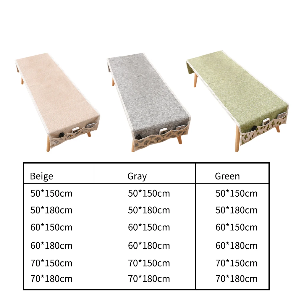 Thicken Multifunctional Wedding Table Cloth Home Soft Cotton Linen Cover Kitchen With Storage Bag Rectangular Decoration Woven