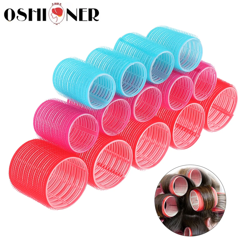 Rodillos adhesivos para el pelo, rizadores de pelo mágicos DIY, agarre automático, rizadores de pelo, herramienta de belleza, diseño de pelo, 6 uds.