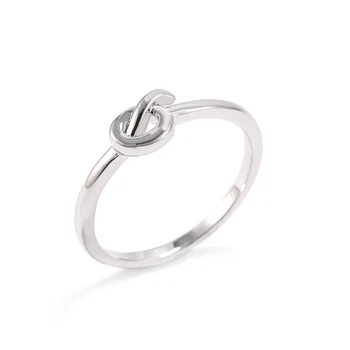 

SINTA SImple Rings S925 Sterling Silver Goldeb Silver Twist Ring For Women Party Jewerly