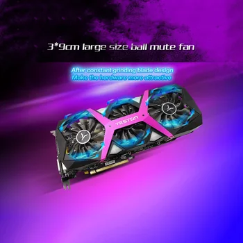 

Yeston RX590 8GD5 Graphics Card Game Master Computer Game Desktop Graphics Card Ultra HD 4K AMD LiquidVR ™ Technology
