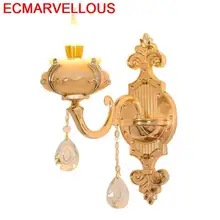 

Table Modern Lampara Pared Murale Bathroom Applique Luminaria De Parede Crystal Luminaire LED For Home Bedroom Light Wall Lamp