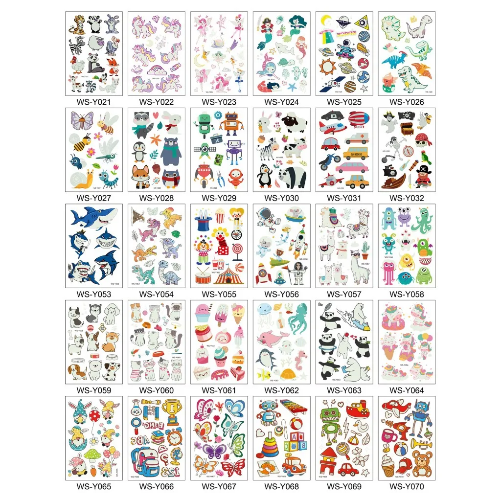 Tattoo Stickers Temporary Fake Tattoos For Children Body Art