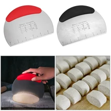 NICEYARDE со шкалой скребок для резки теста инструмент для выпечки Шпатель нож для хлеба посуда для выпечки Нержавеющая сталь с измерением