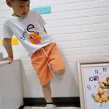 C820 Wechat бизнес конфеты-цветные мужские и женские детские хлопковые льняные шорты спортивные шорты