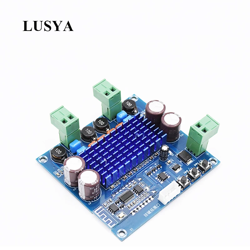 Lusya TPA3116D2 Bluetooth 5,0 цифровой усилитель доска 50 Вт* 2 стерео аудио усилитель с плагином для динамиков DC12-24V T1017