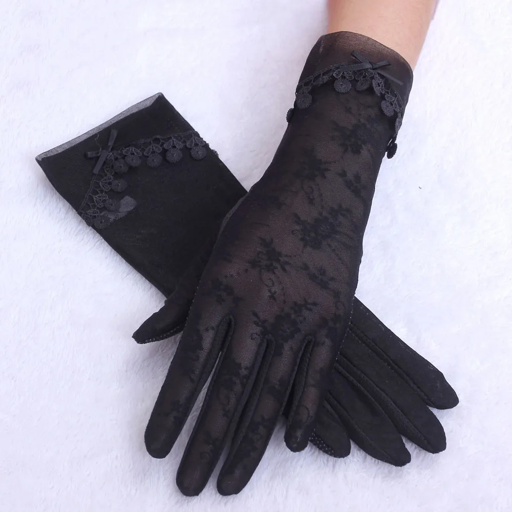Gloves Women Lace Gloves Summer UV-Proof luvas hand gloves (9)