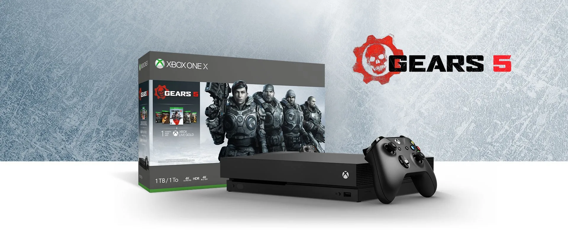 Игровая приставка XBox One X 1 ТБ+ GEARS 5