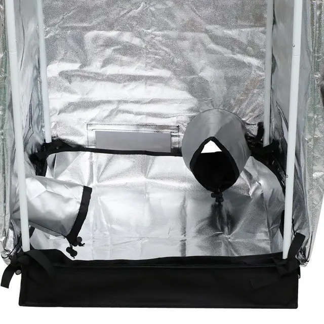 Beltéri Hidroponikusok Termesztése Sátor, Növekvő Szoba Doboz Led Növényi Fény, Fényvisszaverő Mylar Kert Üvegházak Sátor 60X120X150 Cm - Image 2