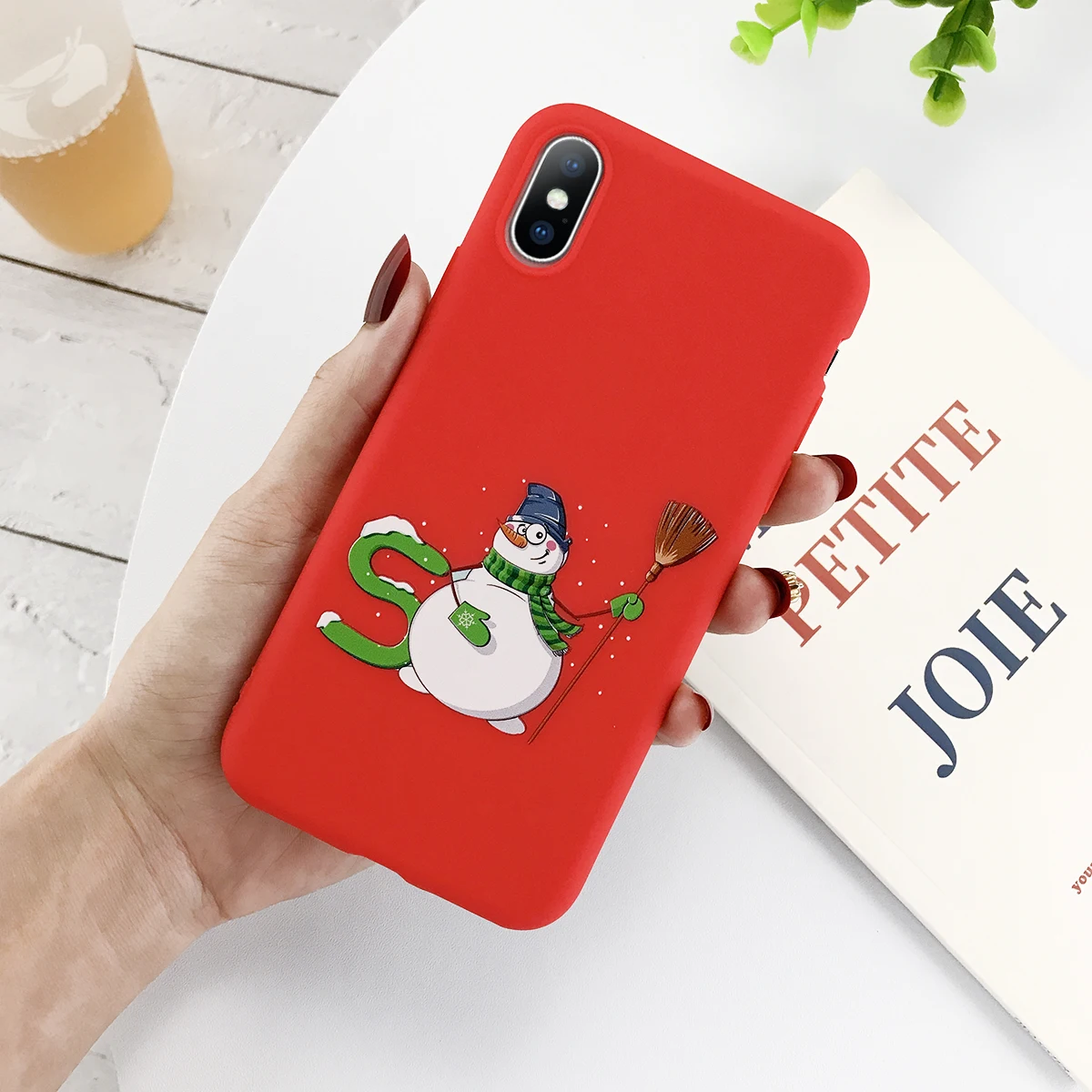 AC8305 USLION веселый рождественский Забавный чехол с принтом оленя для iPhone 11 Pro Max X XS XR Xs Max 6 6s 7 8 Plus 5 5S SE мягкий чехол из ТПУ - Цвет: AC8305