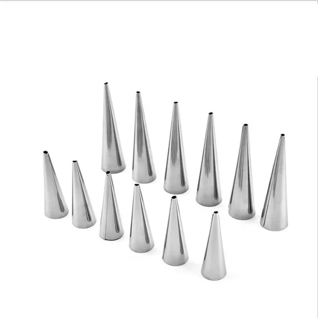 5Db/Set Konyha Rozsdamentes Acél Sütő Kúp Kúrt Tészta Tekercs Torta Penész Spirál Sült Croissants Csövek Süti Desszert Szerszám - Image 4