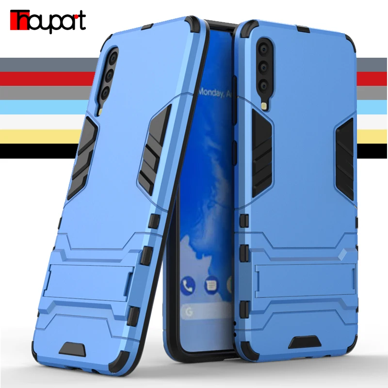 

Thouport Armor Case For Samsung Galaxy A70 SM-A705F PC+ Soft Silicone TPU Back Cover Cases For Samsung A 70 2019 Shockproof Case