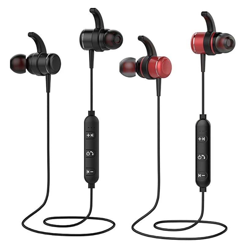 T1 Bluetooth Headset Hanging Ear In Ear Sports Anti Sweat netic Suction Stereo Wireless Bluetooth Headset