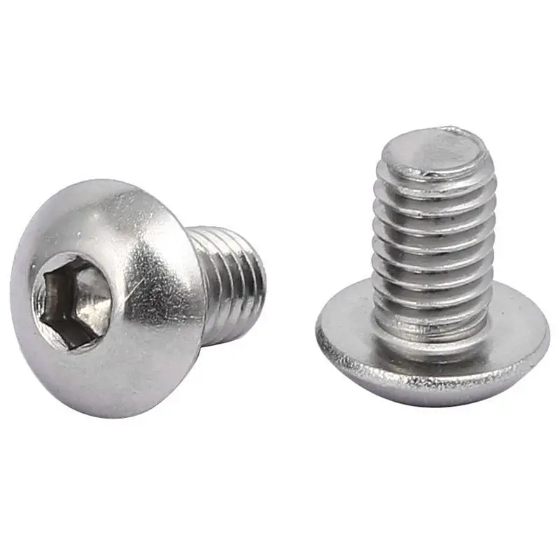

M5x8mm 304 Stainless Steel Button Head Hex Socket Cap Screws Bolts 80pcs