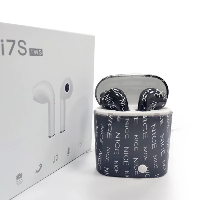 Mgoman Лидер продаж i7s TWS Bluetooth 5,0 наушники Auriculares беспроводной чехол для настоящей зарядки беспроводные стерео наушники Upgarde i7s - Цвет: I7S12