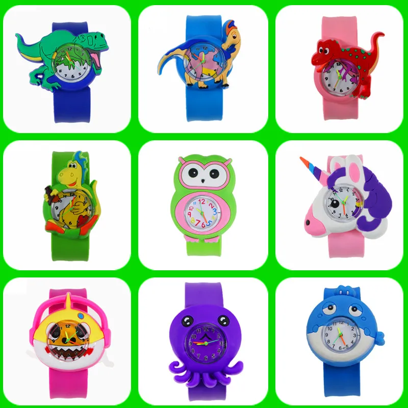 Часы Детские кварцевые с мультяшными рисунками 9 видов | Наручные часы