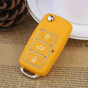 

Durable Protective Decorative Waterproof Compartment Container Storage Stash Car Key Shell Foldable Replacement Tool Safe Case