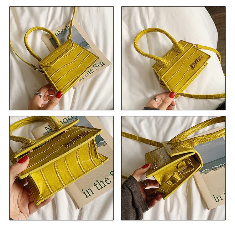 Женская мини-сумка, новинка, роскошная крокодиловая сумка, женские сумки, известный дизайнер, искусственная кожа, сумки через плечо, bolso sac