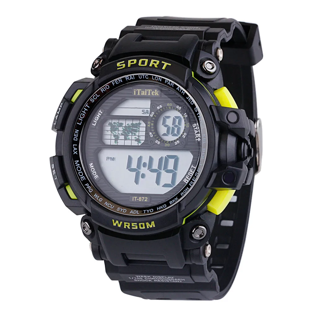 Multi Function Luminous kids watches 30M Deep Waterproof Sports Watch Fashion Electronic Watch relogio feminino esportivo