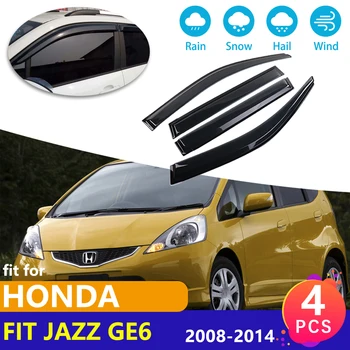 

Window Deflectors Visor Vent Awnings Guard Shelters Accessories for Honda Fit Jazz GE 6 7 8 9 2008 2009 2010 2011 2012 2013 2014