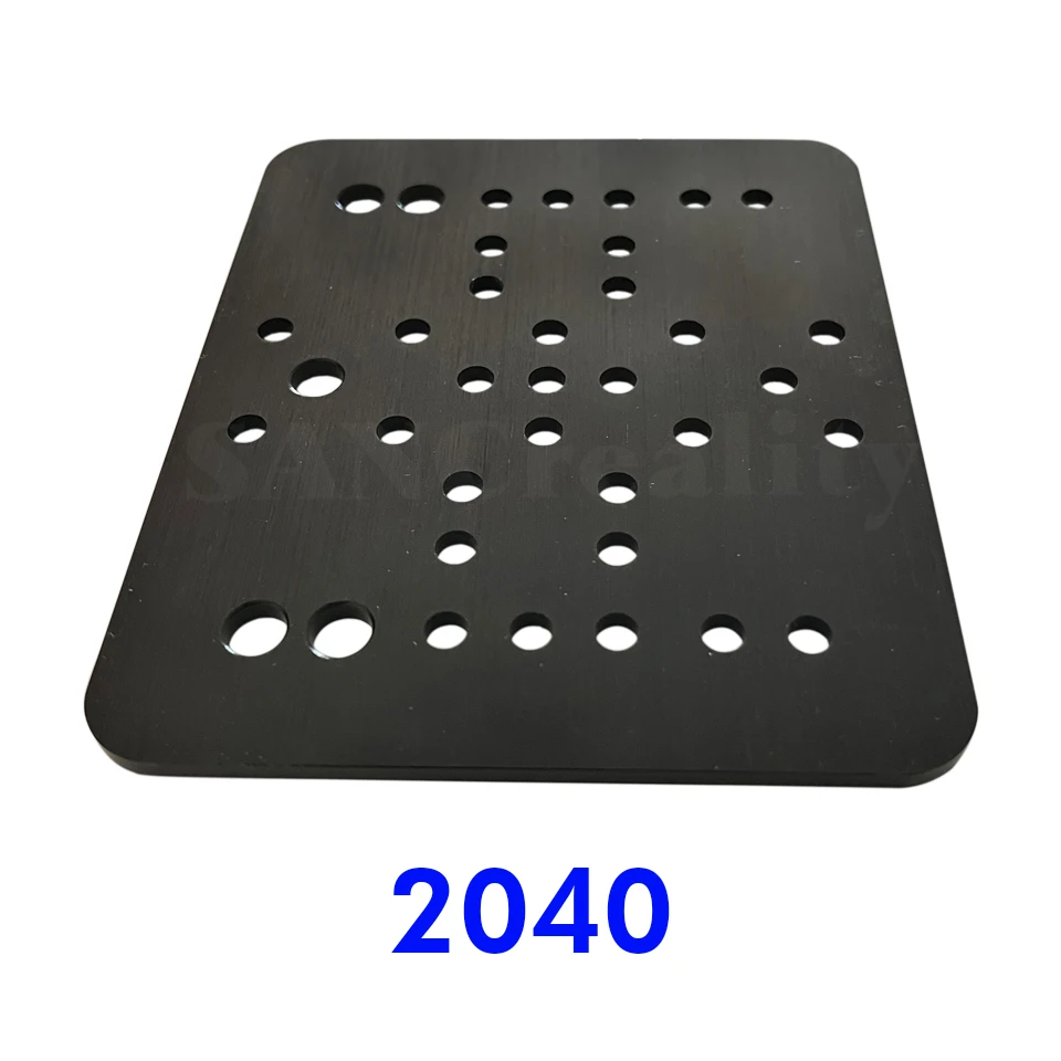 3D Printer part V-Slot Gantry Plate 40mm black sand blasting 100mmx120mmx3mm aluminum plate