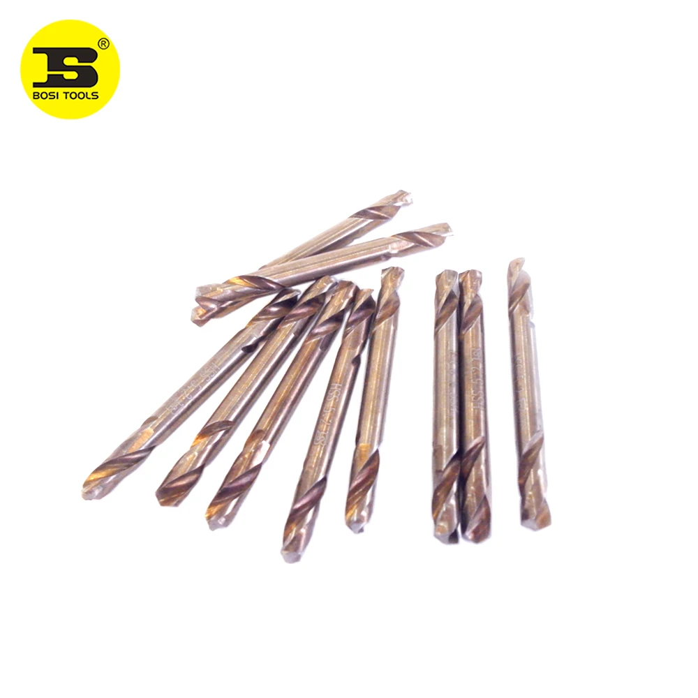 

BOSI 10PC-Pack 5.2x60mm Double-End Drill Bit, High-Speed Steel, 135-Degree Split Point