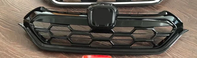 Для Honda CRV CR-V набор для стайлинга автомобиля решетки заднее крыло авто бампер наборы кузова автомобильные аксессуары - Цвет: Black grille