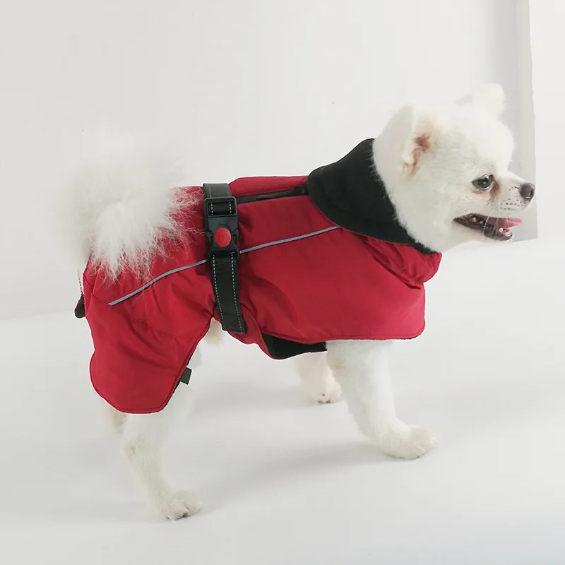 

Dog Warm Charming Clothes for Autumn and Winter Warm Two Feet Pets Dog Waterproof Ski Clothes Medium Large Dog Cotton Clothes