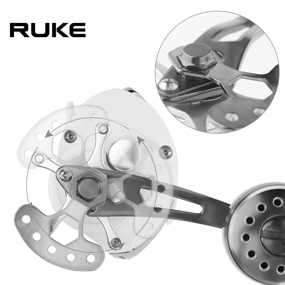 RUKE Fishing Reel Tool Portable Fishing Reel Handle M7/M8 Screw Remove Tool Handle Knob Caps Open Tool Fishing Reel Accessory