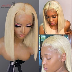 613 T Part Wig Blonde Brazilian Straight 100% Human Hair Bob Wigs Remy Arabella Ombre Bob Lace Wigs Blonde Lace Front Wig