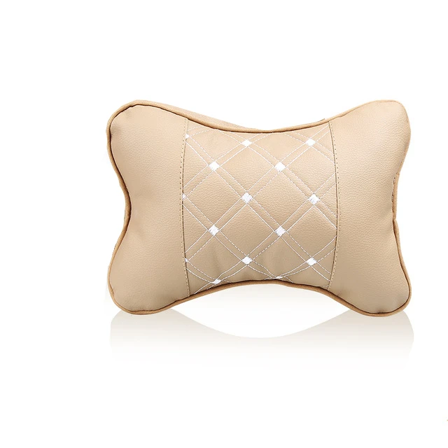 thumbnail image 1 of 2024 Nuevas mini almohadas para el cuello de automóvil de cuero PU cómodas y universales para el reposacabezas del asiento del automóvil, 1 of 5