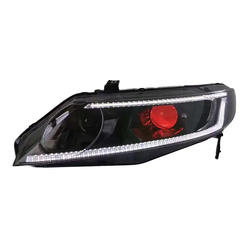 Автомобильный Стайлинг для Honda 8th Civic 2006-2011 фары для civic DRL Объектив светодиодный фары с динамическим поворотом