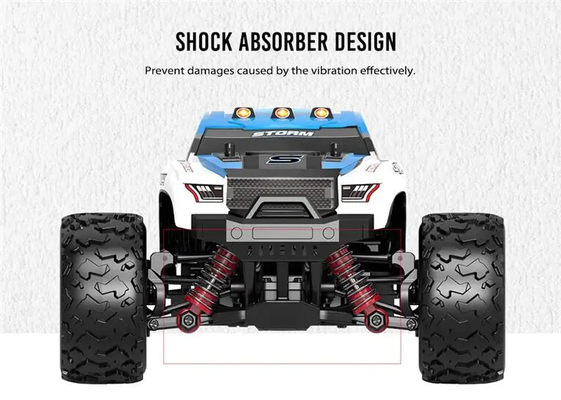 RCtown HS 18301/18302 1/18 2,4G 4WD 40+ MPH высокая скорость большой ноги RC гоночный автомобиль внедорожник игрушки