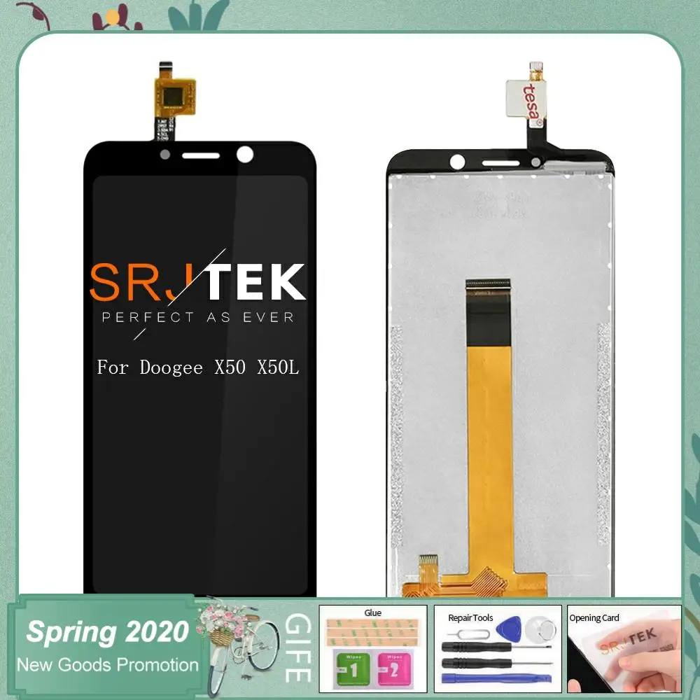

5" For Doogee X50 LCD X50L Display Touch Screen Digitizer Assembly For Doogee X50 X50L LCD Touch Glass Panel Replacement Parts