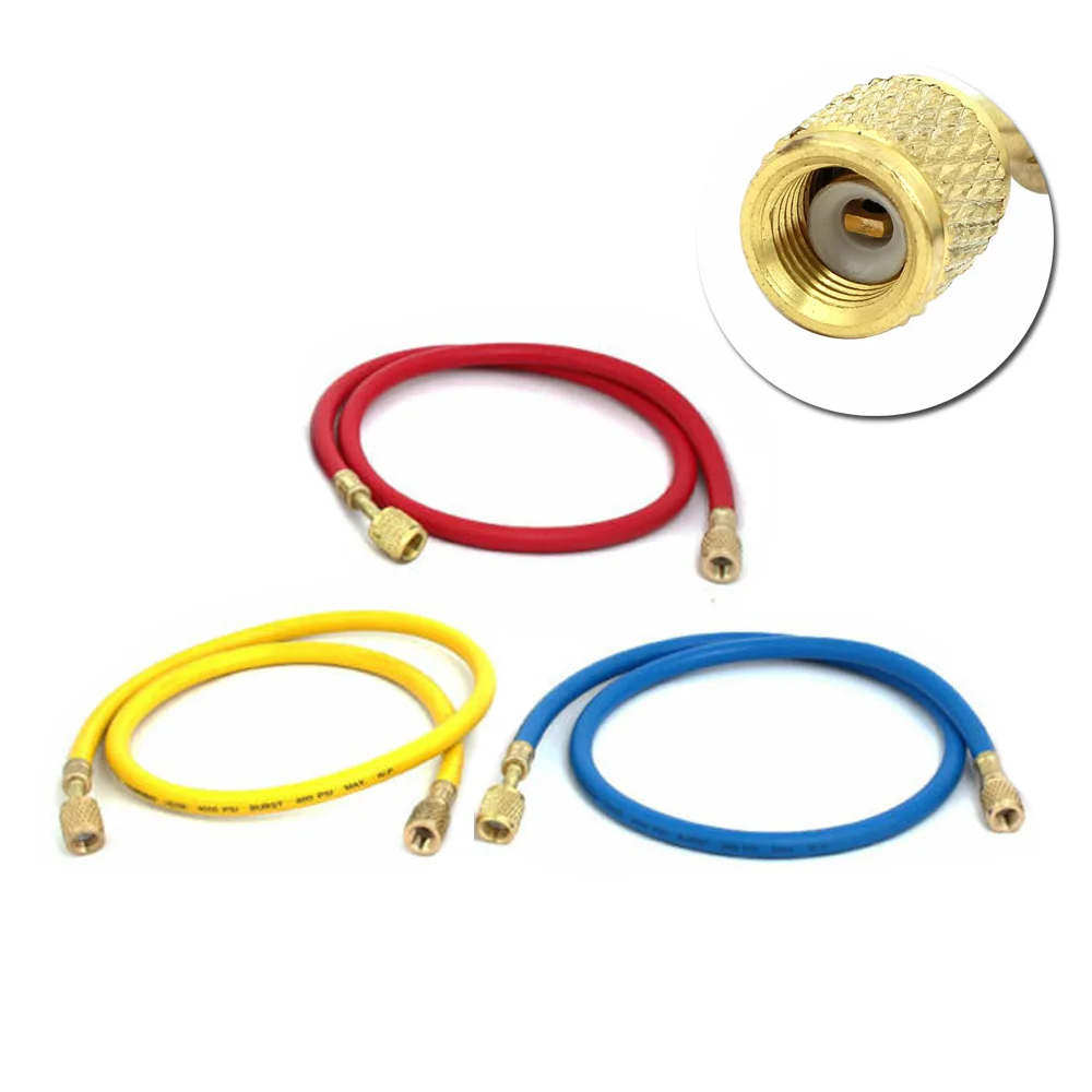 

1/4" to 5/16" Cooling charging hose Refrigeration For AC Refrigerant R410 High pressure Equipment