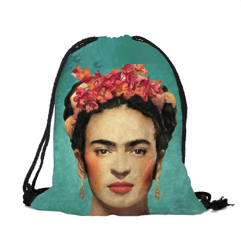 As shown 3D printing bag cartoon character avatar cute funny tote bag personality figure pattern men and women bundle pocket - Цвет: As shown