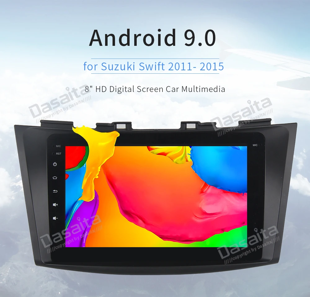 Sale Dasaita Android 9.0 Car Multimedia for Suzuki Swift/Ertiga GPS 2011 2012 2013 2014 2015 with 8"  IPS Touch Screen Headunit 9