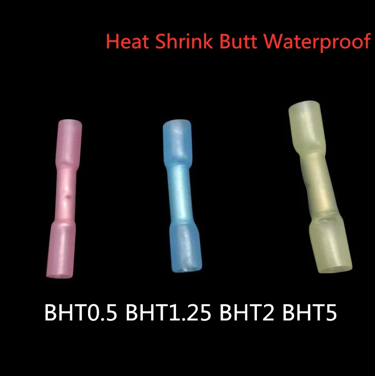 20-50 шт. BHT0.5 BHT1.25 BHT2 BHT5 термоусадочный стыковой Водонепроницаемый изолированный разъем Terminal нейлон латунный зажим внт 004