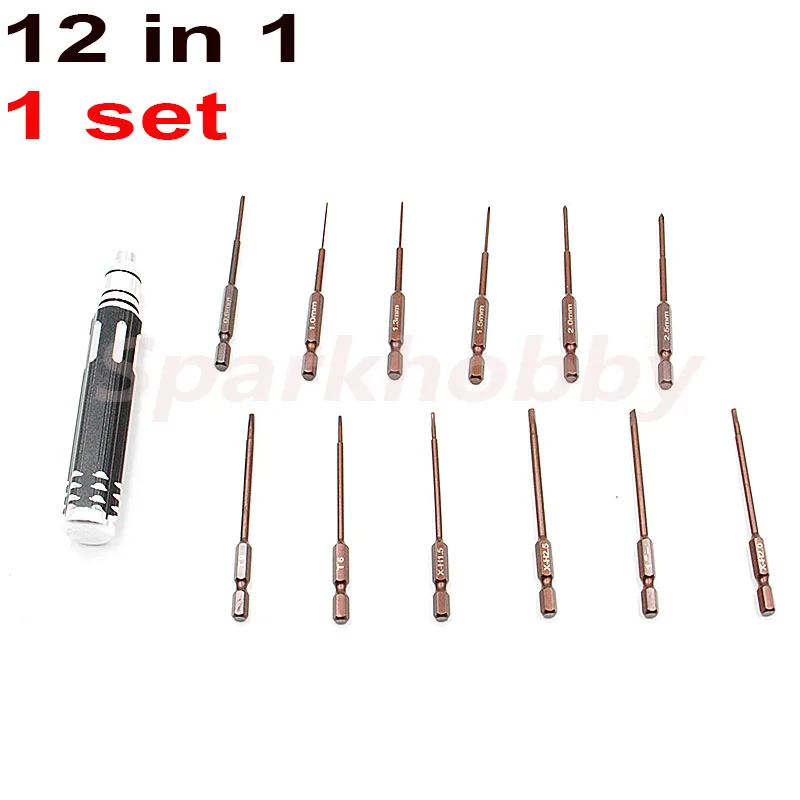 1set 12 In 1 Precision Screwdriver Set Ship Airplane Rc Model Common Screwdriver Tool For Dji