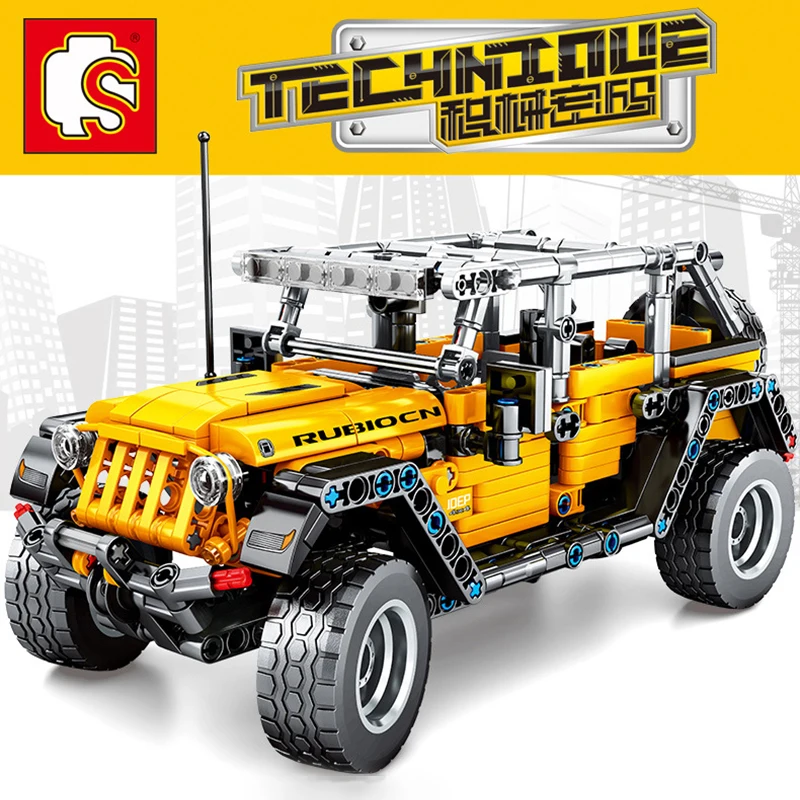 

Car Toys The Legoinged Jeeps Wrangler Rubicon Off-road Vehicle Car Model Building Blocks Bricks Kids for boys Christmas Gift toy